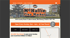 Desktop Screenshot of mchaffiefleamarket.ca
